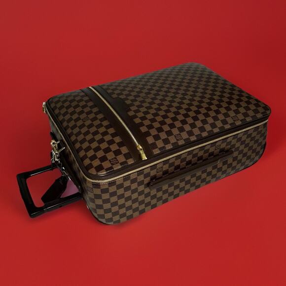 Louis Vuitton Pegase Legere Suitcase Checker Damier Ebene Unisex Bag 🎁 A+ - Picture 5 of 16
